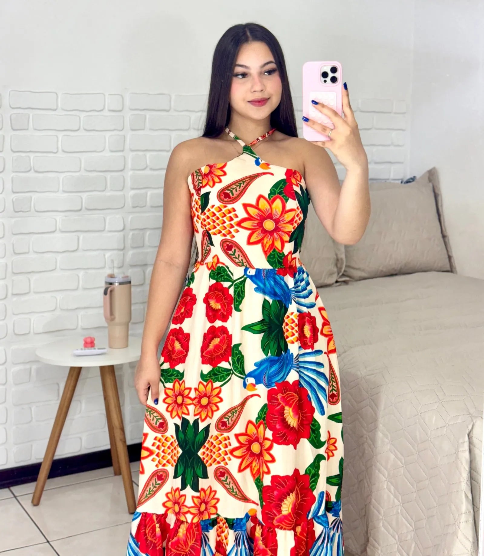 Vestido Longo Isabela Vermelho